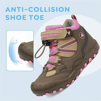 Mishansha Kinder Wanderschuhe Rutschfest Leicht Trekking Wanderstiefel für Jungen Mädchen Gr.24-38 B