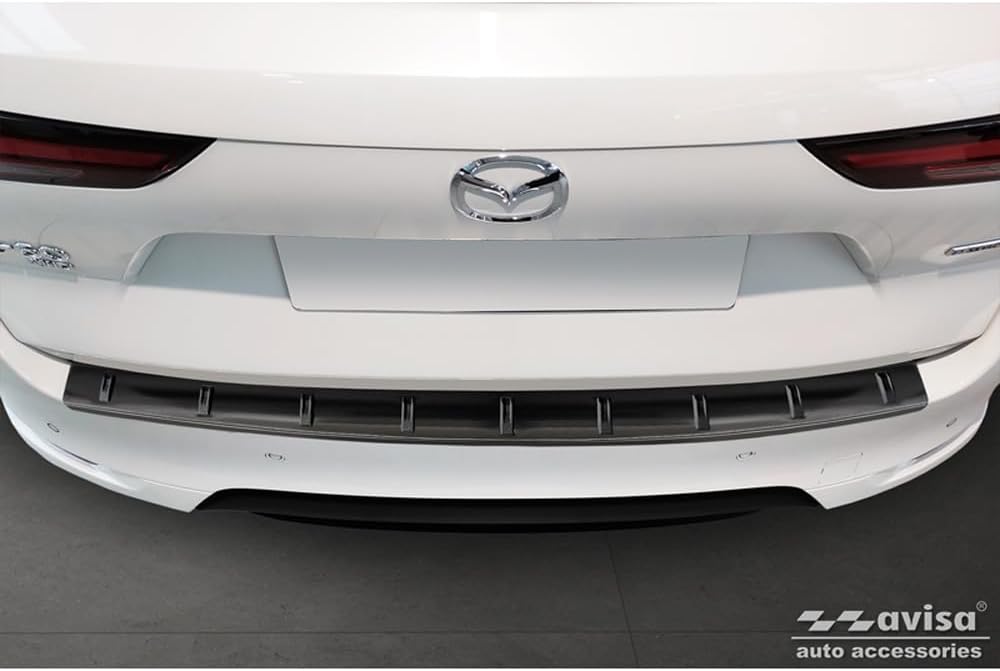 Avisa Schwarz Edelstahl Heckstossstangenschutz kompatibel mit Mazda CX-60 (KH) 2022- 'STRONG EDITION