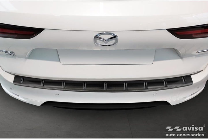 Avisa Schwarz Edelstahl Heckstossstangenschutz kompatibel mit Mazda CX-60 (KH) 2022- 'STRONG EDITION