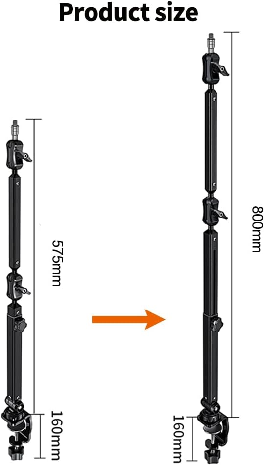 Niedriger Mikrofonarm – verstellbarer Mikrofonständer mit stabiler Schreibtischhalterung, faltbarer