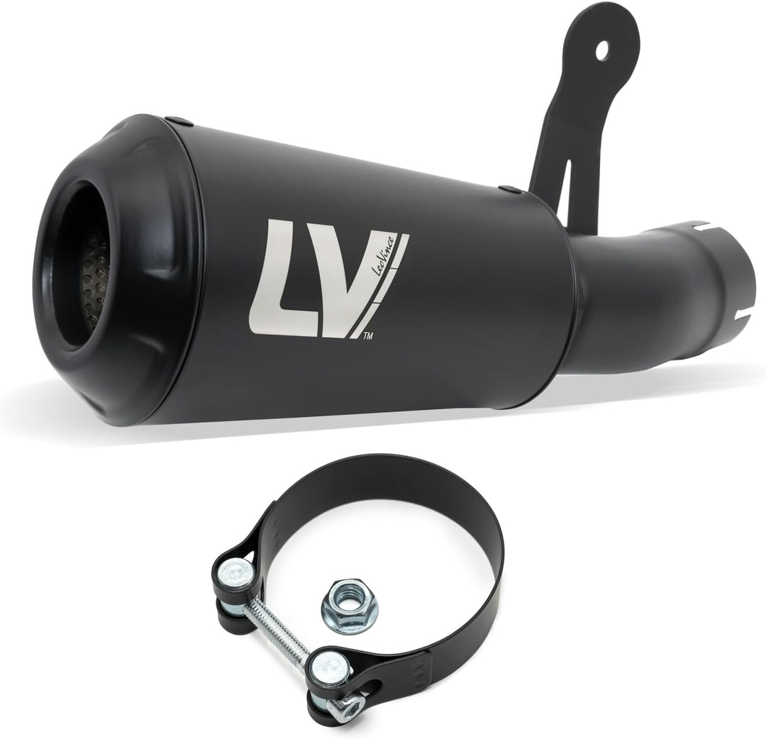 Endschalldämpfer LeoVince SLIP-ON SBK LV-10 FULL BLACK, Edelstahl schwarz, mit Zulassung für BMW S 1