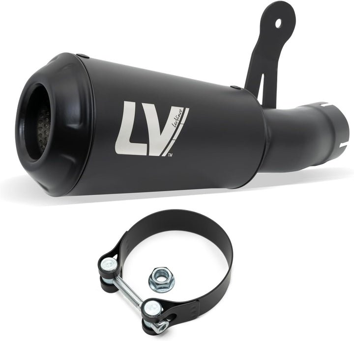 Endschalldämpfer LeoVince SLIP-ON SBK LV-10 FULL BLACK, Edelstahl schwarz, mit Zulassung für BMW S 1