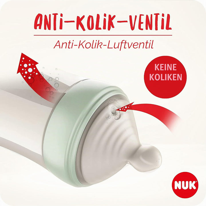 NUK Nature Sense Handmilchpumpe | Still-Set mit Handmilchpumpe, Babyflaschen &amp; Ultra Dry Comfort Sti