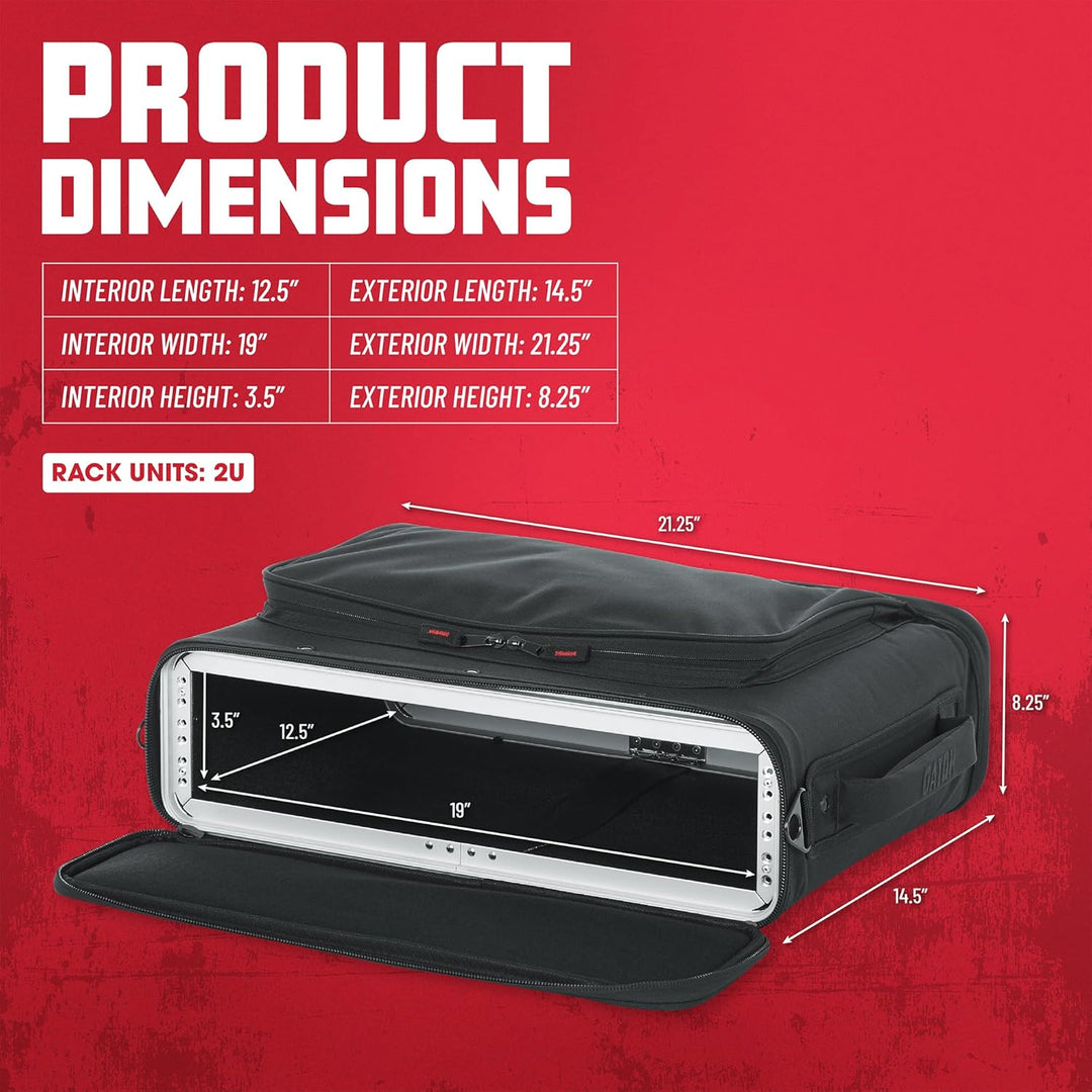 Leichte Gestelltasche GR-RACKBAG von Gator 2U 2U Rack Space, 2U Rack Space