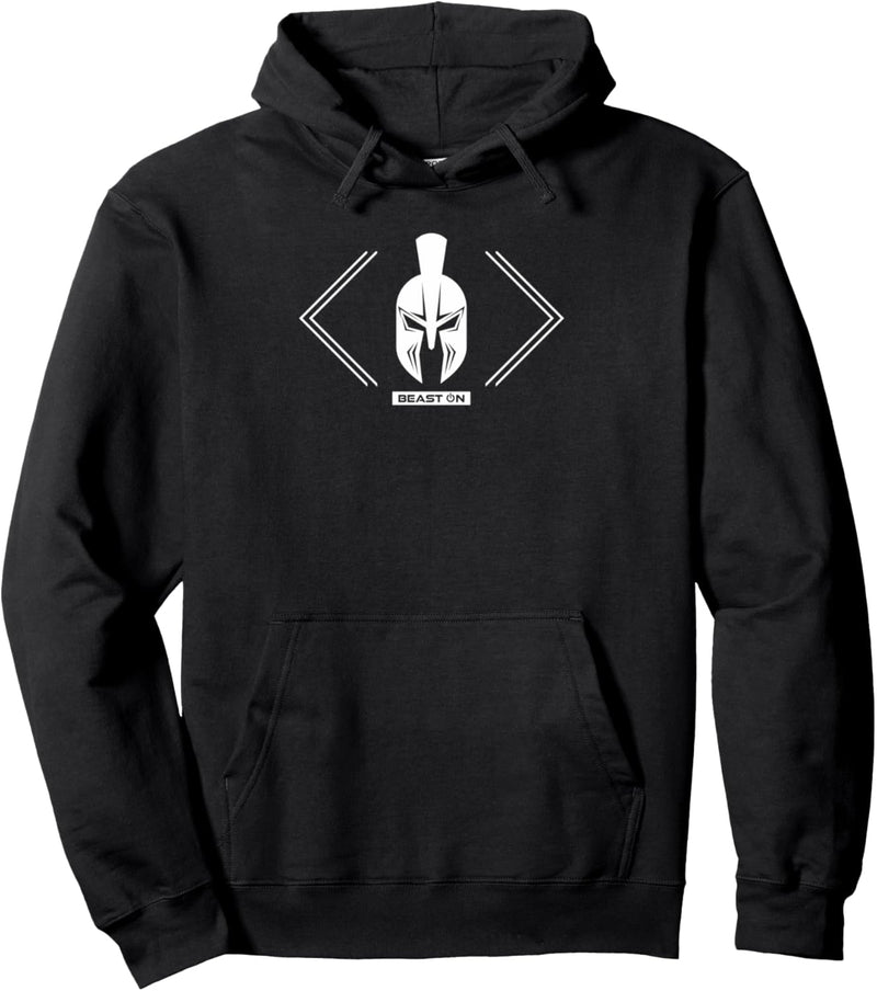 Spartaner Helm Gladiator Helm Modernes Gym Design Fitness Pullover Hoodie