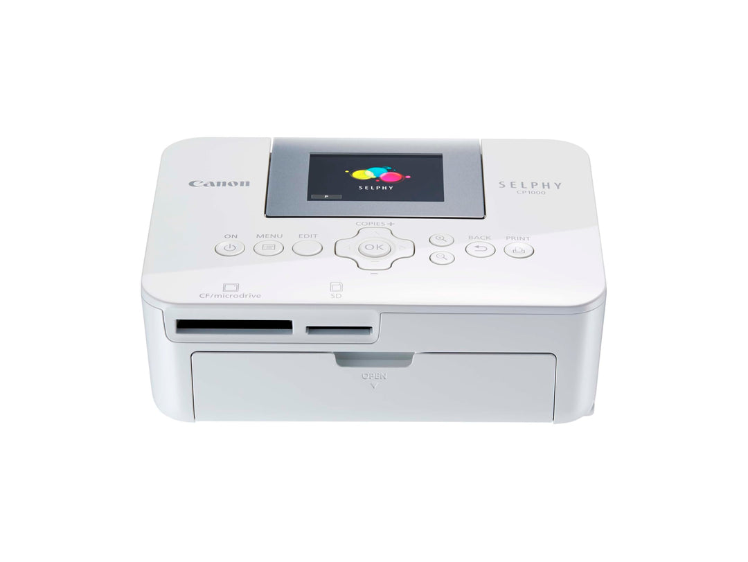 Canon SELPHY CP1000 Fotodrucker, Direktdruck von Kameras, Speicherkarten oder USB-Sticks, weiss