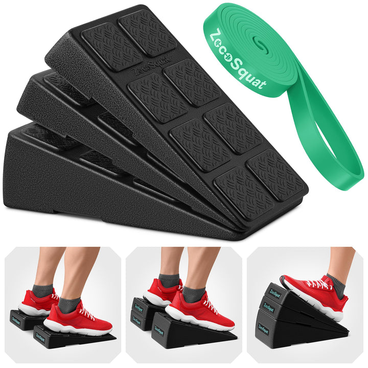Squat Wedge – Kniebeugen-Keil-Block 235,9 kg Tragkraft – Schrägbrett für Wadendehnung – Wadendehner,