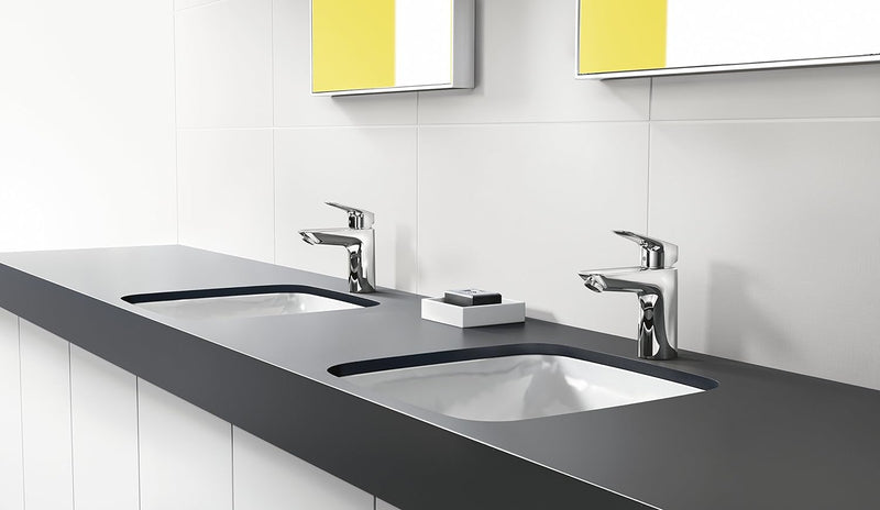 hansgrohe Wasserhahn Logis (Armatur mit Auslauf Höhe 100mm, ohne Ablaufgarnitur) Chrom Chrom Auslauf