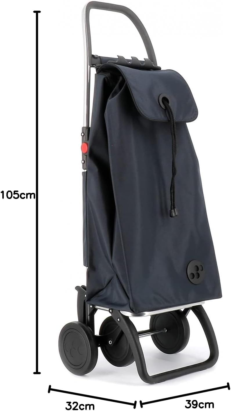 Klappbarer Einkaufstrolley Rolser I-Max MF 4 Räder - Marengo 4 Räder Zusammenklappbar Marengo, 4 Räd