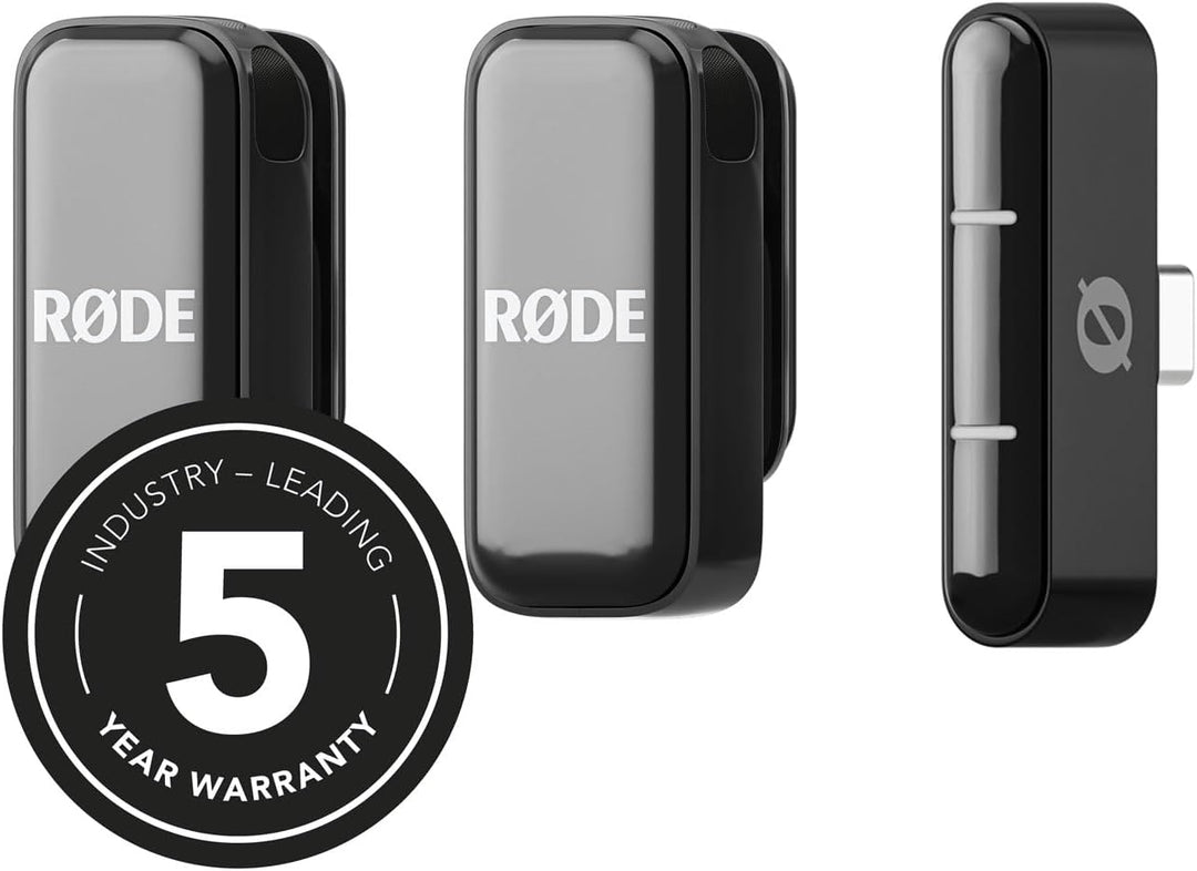Rode Wireless Micro Drahtloses Mikrofon-System USB-C für Smartphones mit keepdrum Mikrofasertuch