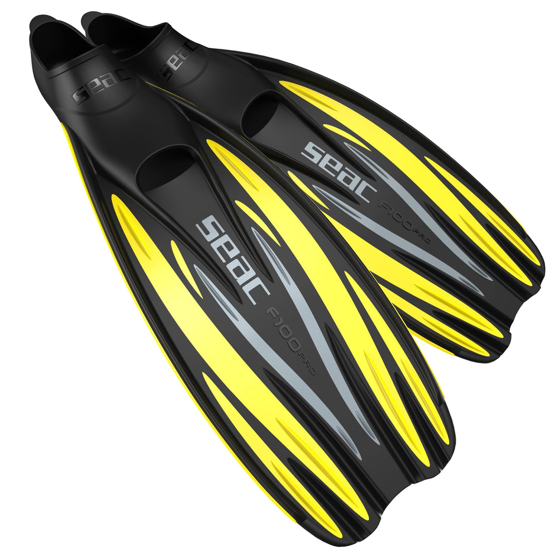 SEAC Unisex Tauchen Flosse F-100 Pro gelb 44/45, gelb 44/45