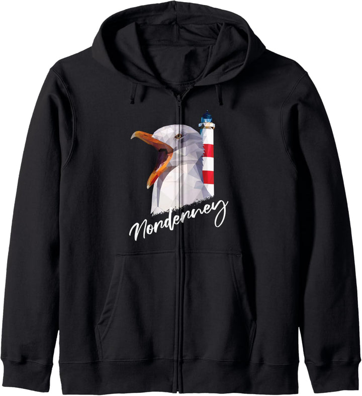 Norderney Nordsee Insel Urlaub Küste Leuchtturm Norderney Kapuzenjacke