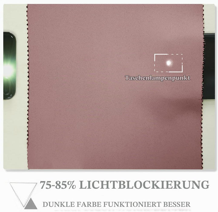 PONY DANCE Kinderzimmer Gardinen Blickdicht 1 Stück H158 x B132 cm | Altrosa, Verdunkelungsvorhang,
