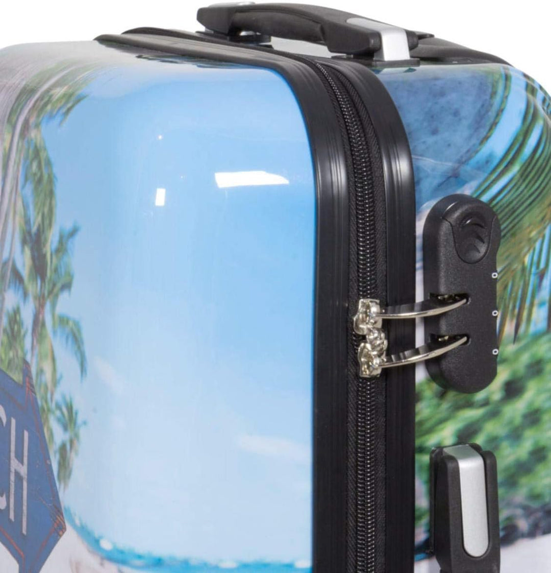 Warenhandel König Polycarbonat Hartschalen Koffer Trolley Reisekoffer Reisetrolley Handgepäck Boardc