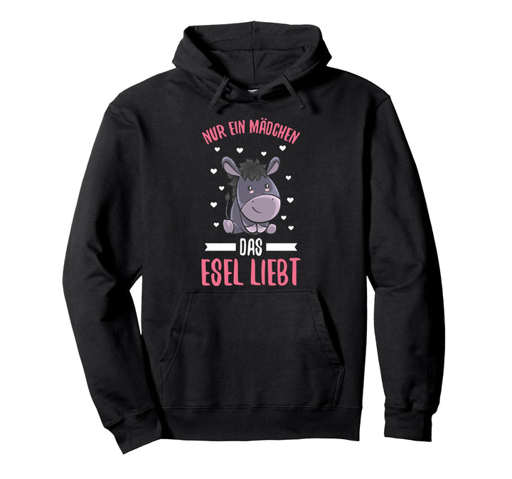 Nur Ein Mädchen Das Esel Liebt Bauernhof Pullover Hoodie