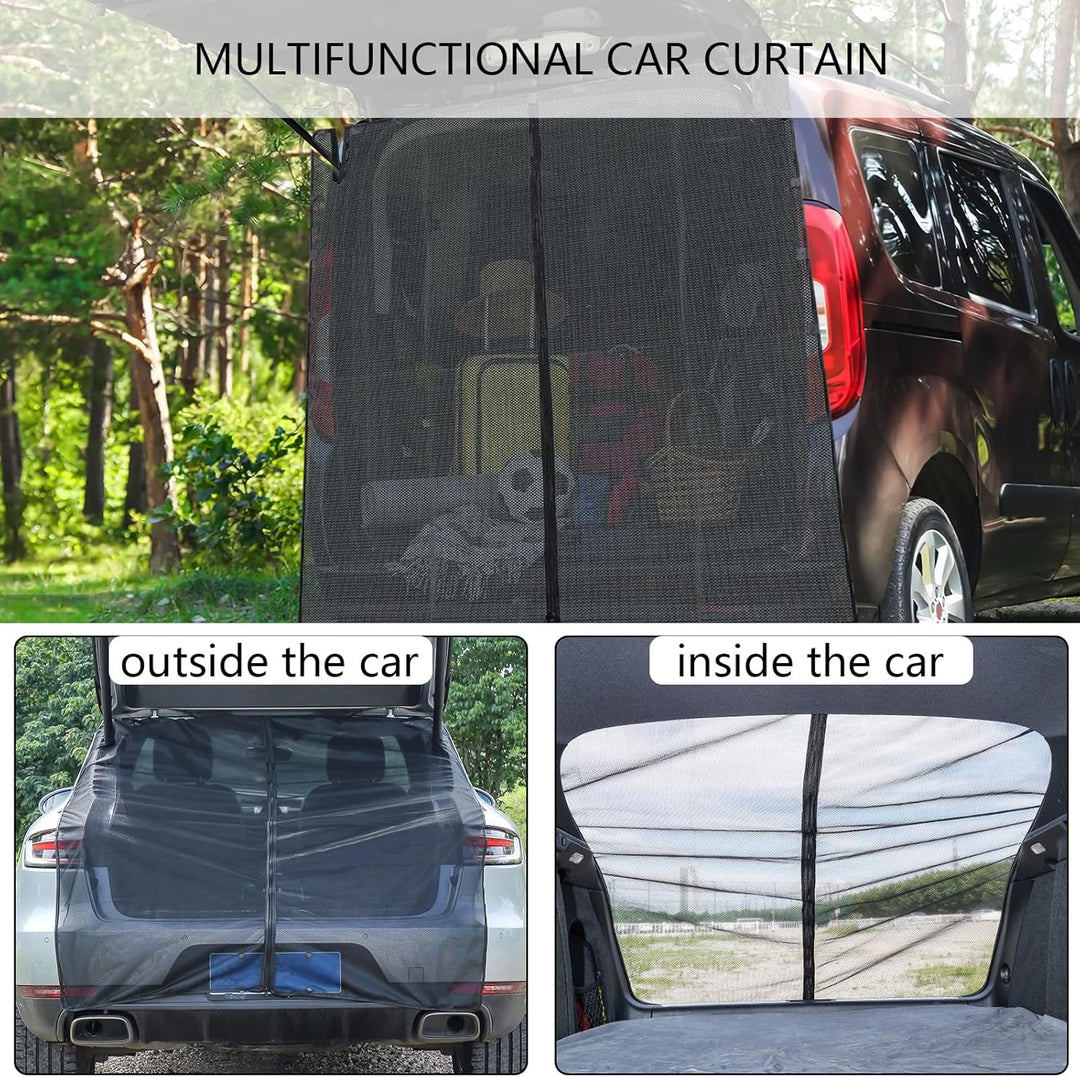 Fliegengitter für Camper Vans – Magnetisches Heckklappen Netz 180×150 cm – Mückenschutz & Sichtschut