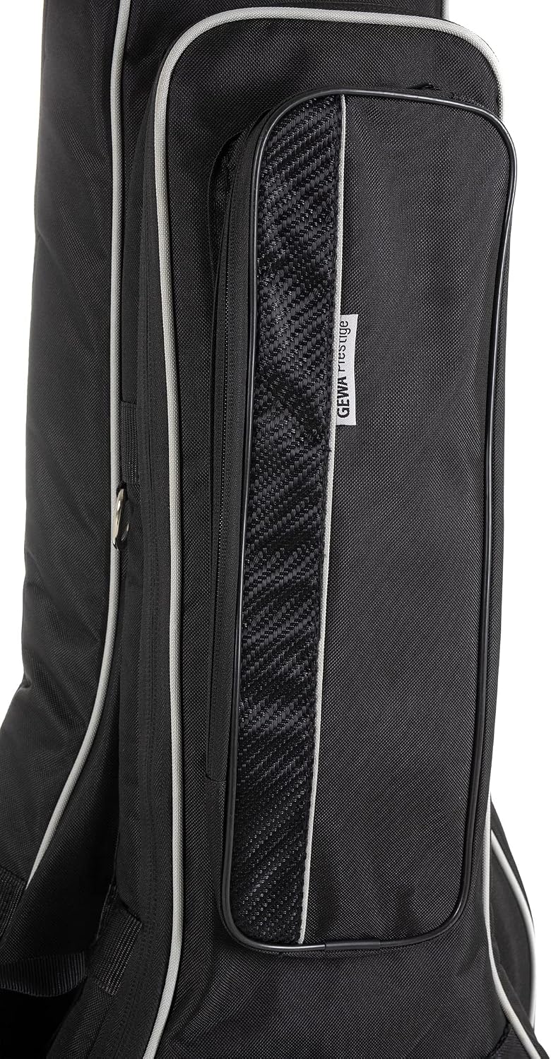 GEWA Gitarren Double Gig-Bag Prestige 25mm 2 E-Bässe, stabiler Komfortgriff, zusätzlicher Frontgriff
