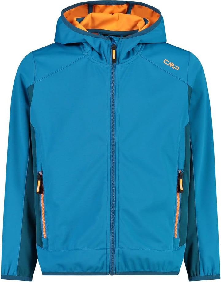 CMP Softshell Jungen Kapuzen Jacke 104 Tiefer Riffsee, 104 Tiefer Riffsee