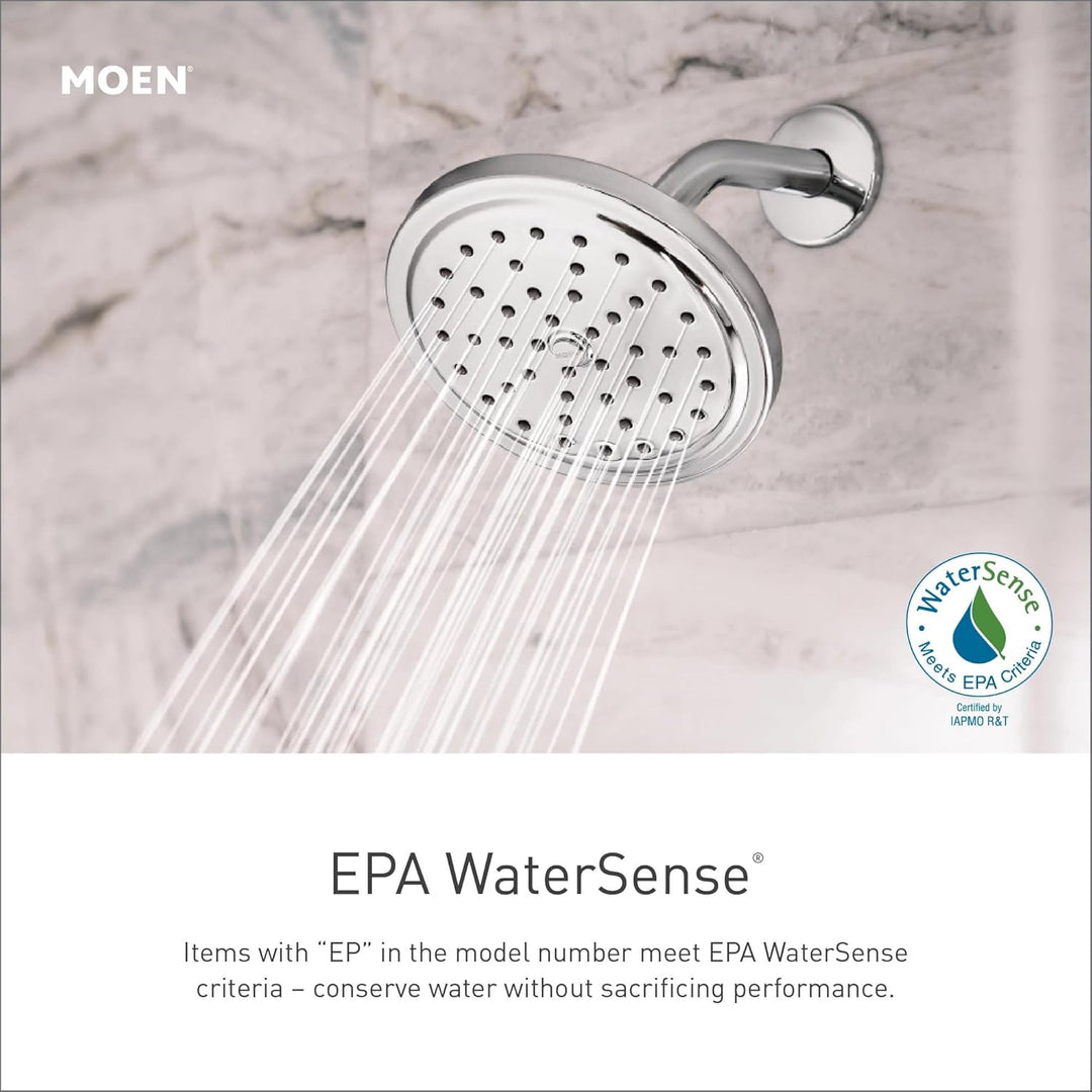 Moen Trim Kit t2253ep, Brantford Badewanne Dusche Wasserhahn System mit Rainshower Duschkopf ohne Ve