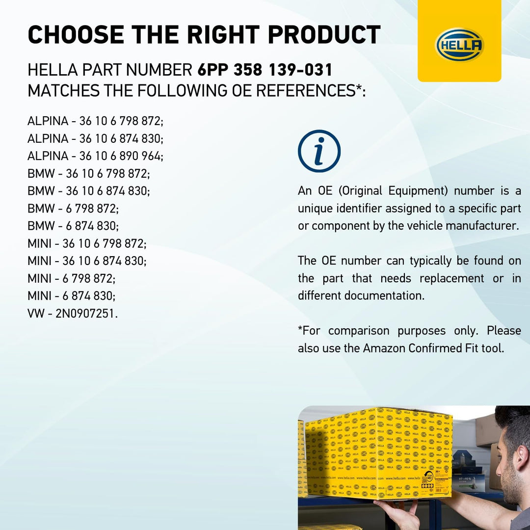 HELLA 6PP 358 139-031 Radsensor, Reifendruck-Kontrollsystem