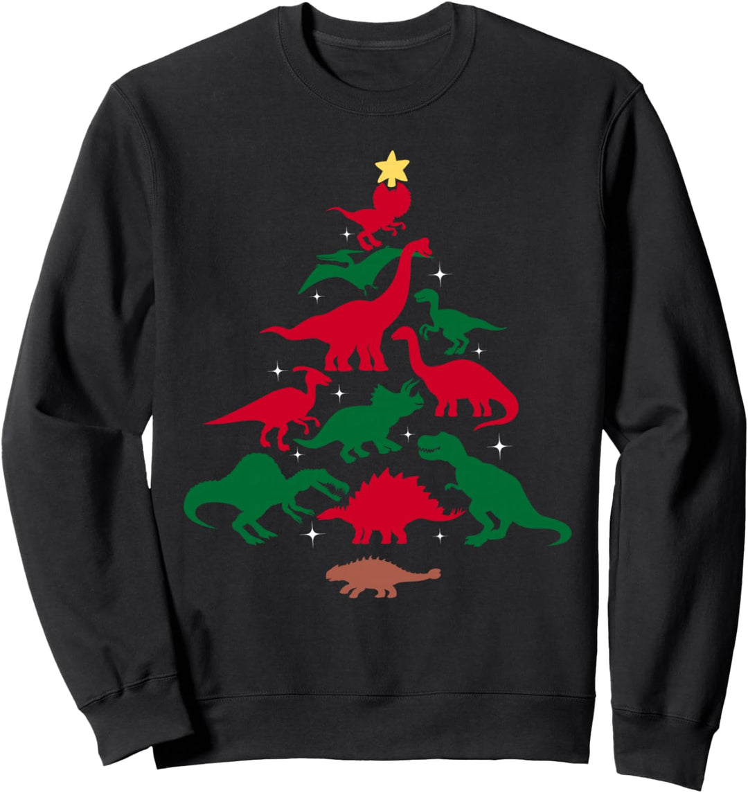 Dinosaurierbaum für Kinder, Jungen, Herren, Dino-Familie, Weihnachten Sweatshirt