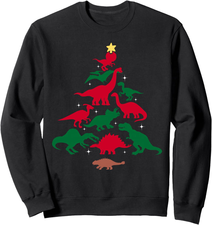 Dinosaurierbaum für Kinder, Jungen, Herren, Dino-Familie, Weihnachten Sweatshirt