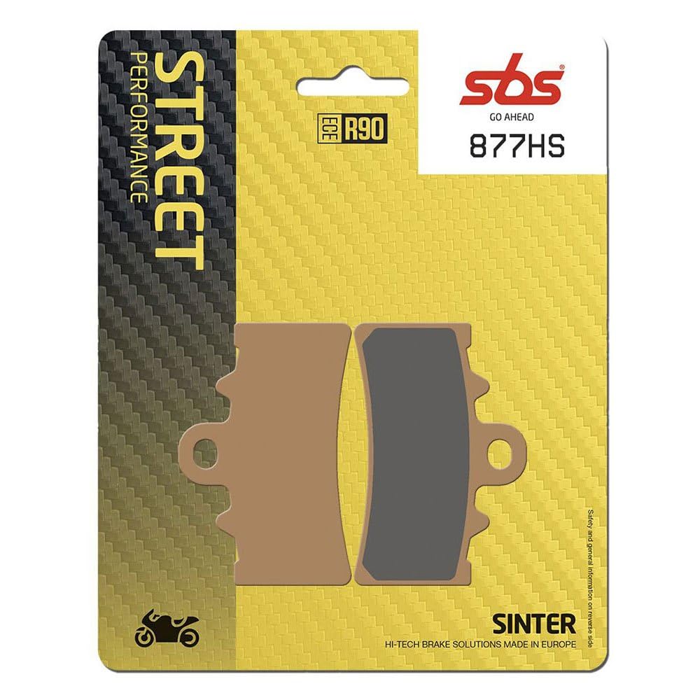 SBS - Plaquettes De Frein Moto 877Hs Streetexcel Métal Sintérisé