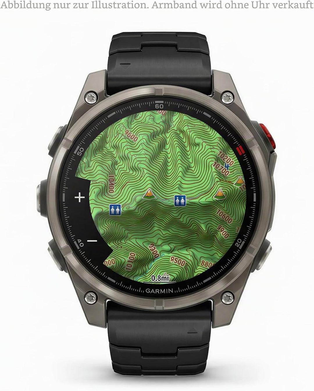 Garmin Quickfit Armband, Silikon, passend für Fenix, Epix, Instinct Serie, Forerunner 745/945/955, M