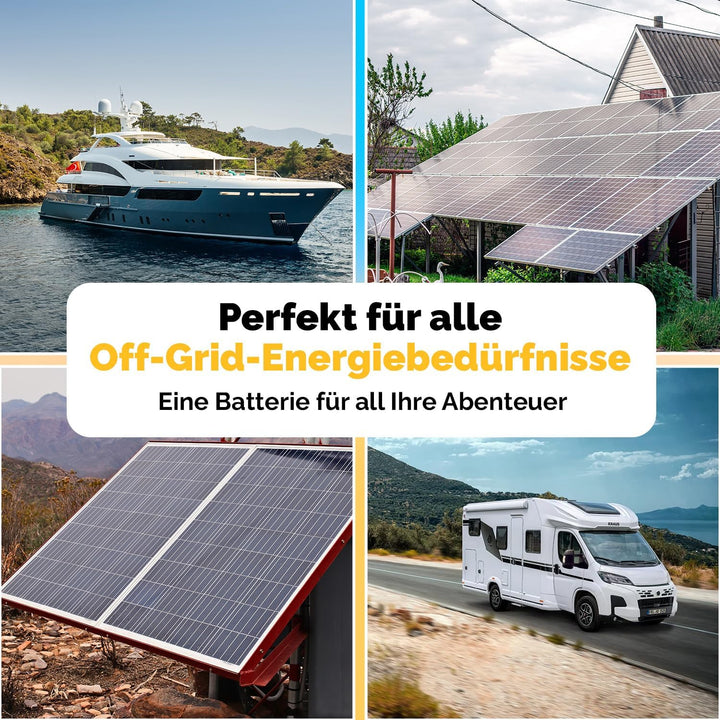 Electronicx GEL Versorgungsbatterie 12V 80Ah – GEL Batterie 12 Volt 80 Ah – Solar Batterie- Wohnmobi