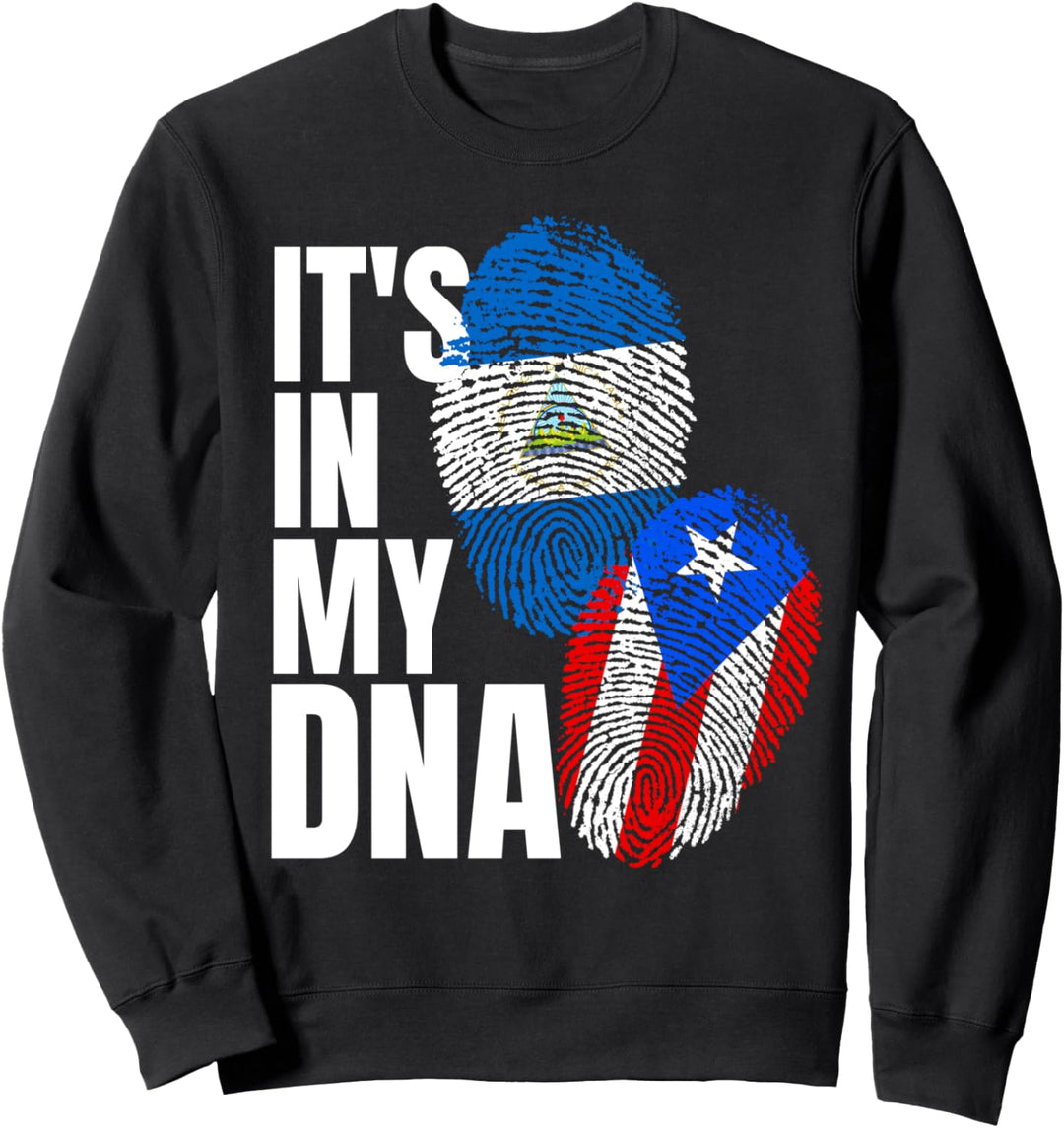 Nicaraguanisches und puertoricanisches DNA-Flaggenerbe Sweatshirt
