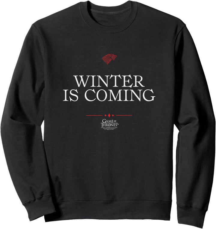 Game of Thrones Winter is Coming Text Sweatshirt