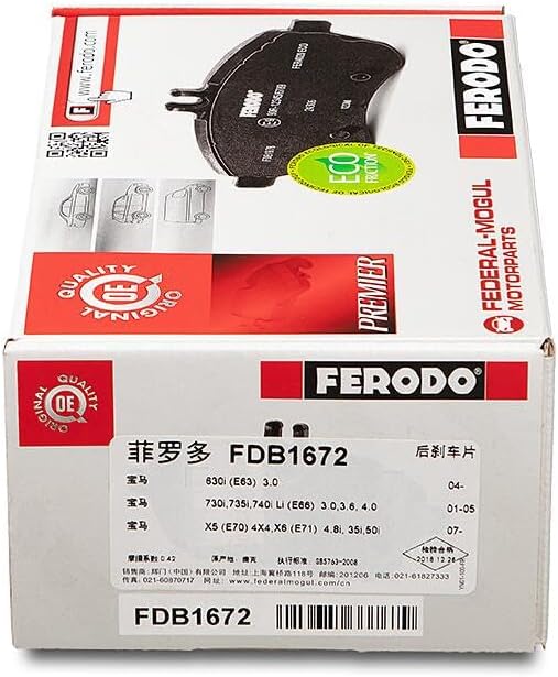 Ferodo FDB1672 PREMIER Bremsbelagsatz, Scheibenbremse - (4-teilig) - (4 Stück)