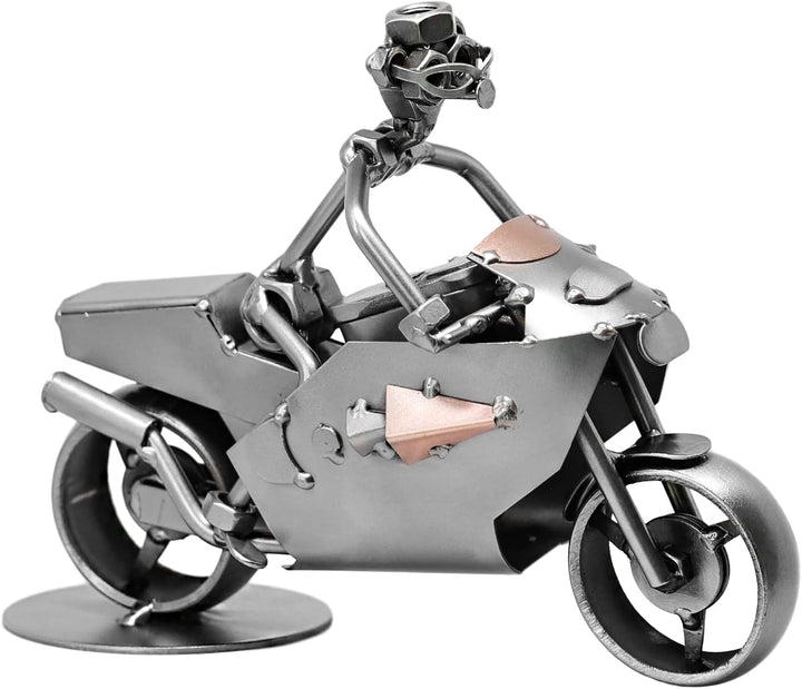 metalman24 Schraubenmännchen Motorrad Rennmotorrad I Handarbeit I Geschenkidee I Metallfigur I Metal