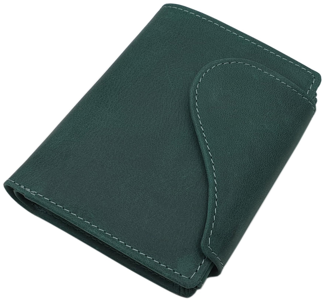 myledershop Vollrindleder Damen Hochformat Geldbörse/Geldbeutel/Portemonnaie mit Aussenriegel und RF