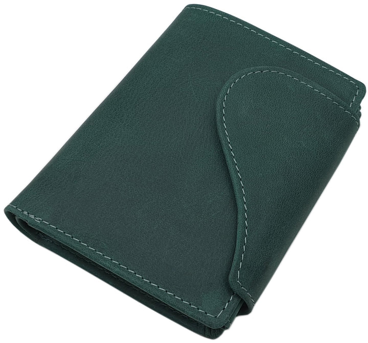 myledershop Vollrindleder Damen Hochformat Geldbörse/Geldbeutel/Portemonnaie mit Aussenriegel und RF