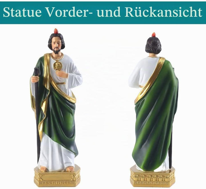 20,3 cm lange Jude-Statue, religiöse Harz-Statuen, religiöse farbige Geschenk-San Judas Tadeo-Statue
