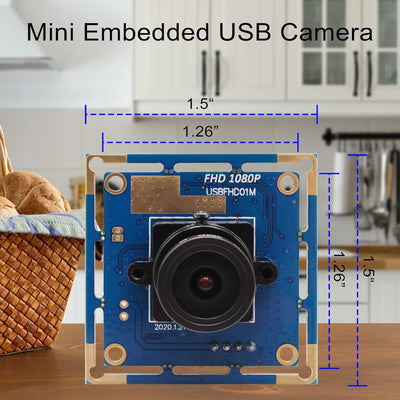 ELP Full HD Web Kamera 2,8mm Objektiv Webcam 1080P USB Kamera Modul USB Computer Webcam Plug and Pla