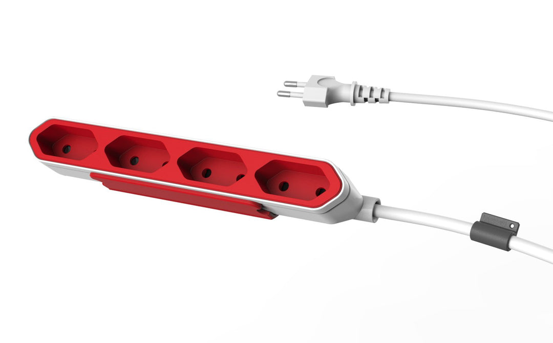 Dr. Bott PowerBar, 2-pin Reiseadapter und 4X Verteiler, Steckdosenleiste mit 1,5 m Verlängerungskabe