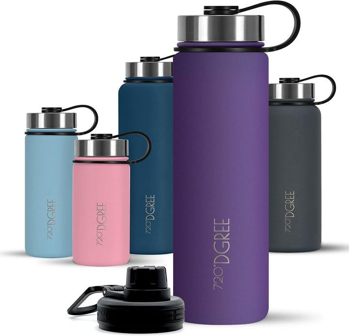 720°DGREE Edelstahl Trinkflasche “noLimit” – 1200ml - Auslaufsicher, Kohlensäure geeignet, BPA-Frei