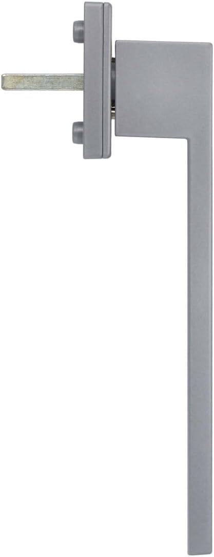 Design Aluminium Terrassentürgriff Dublin PSK abschliessbar - pulverbeschichtet, Farbe:Silber F1, St
