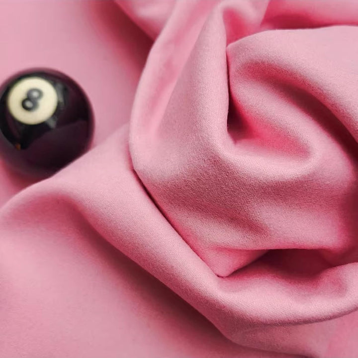 Billardtuch American Nine-Ball Billardtisch-Filzset, Rosa, Vorgeschnittenes Billardtuch Mit 6 Streif