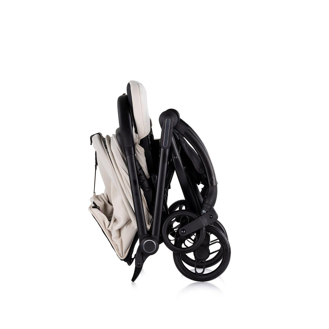 Chipolino Kinderwagen Revolut, Sitz 360 Grad drehbar, verstellbar, EVA-Reifen creme, creme