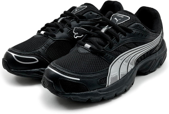 PUMA Unisex Axis Sneaker 37.5 EU Puma Black Puma Silver, 37.5 EU Puma Black Puma Silver