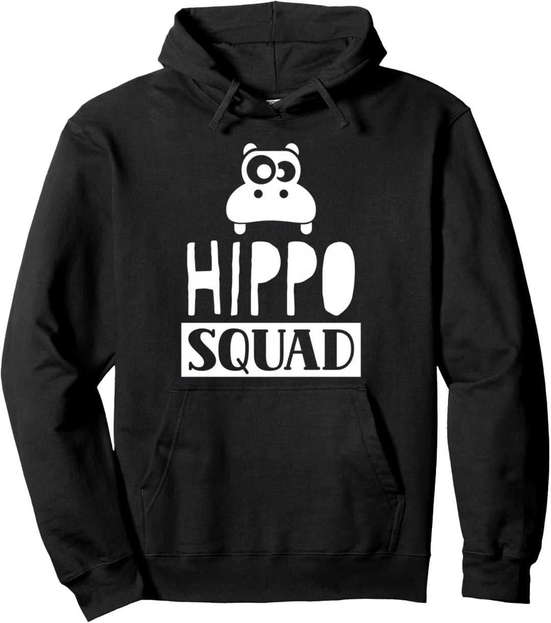 Nilpferd Squad Hippo Hippopotamus Sprüche Süss Pullover Hoodie