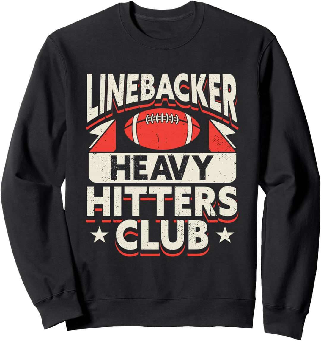 Linebacker Heavy Hitters Club für einen schlagkräftigen Linebacker Sweatshirt