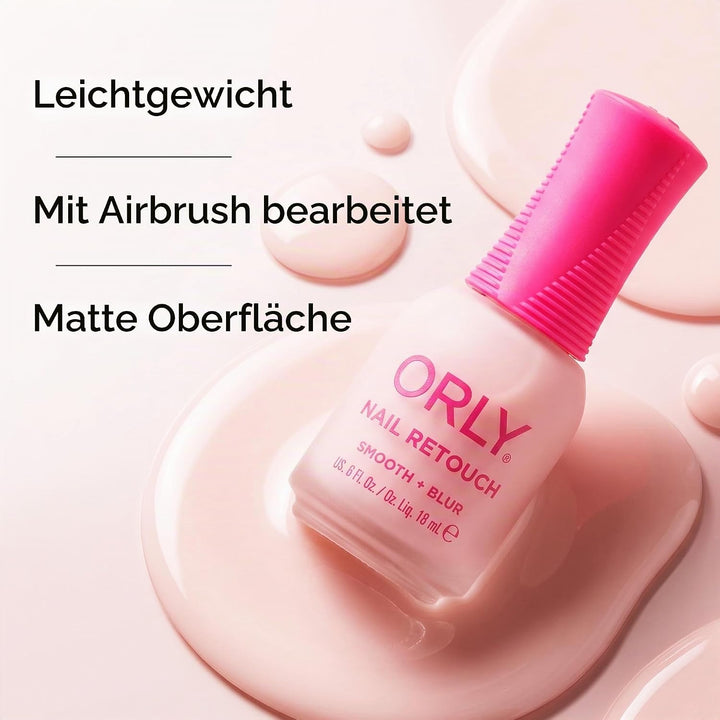 Orly Nail Retouch Smooth &amp; Blur Effect for Nails | Nail Treatment + Nail Color Hybrid | Airbrush Eff