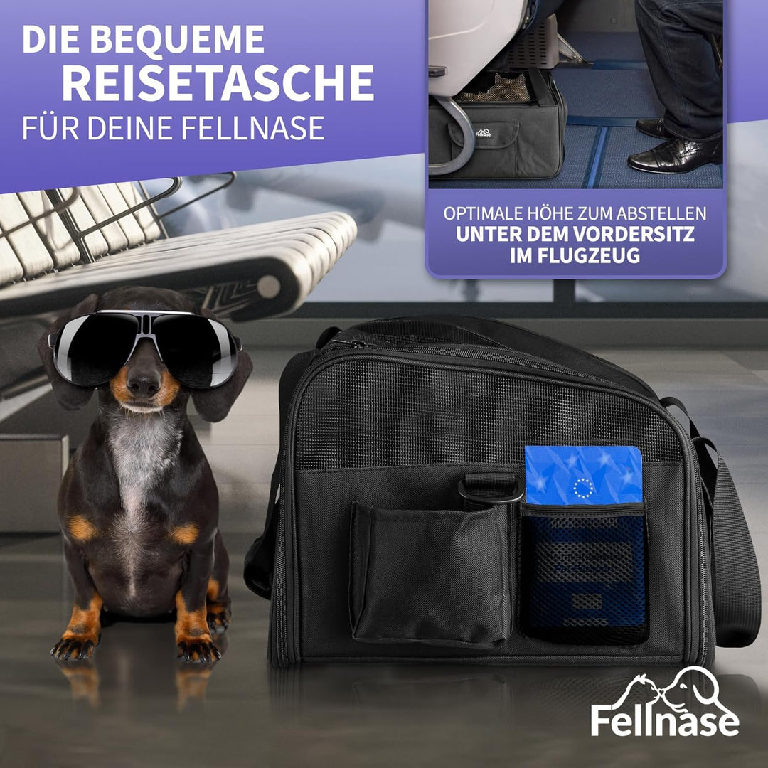 Hundebox Auto Katzen Transporttasche - Das Wohlfühl Hotel für Hund u. Katze - Flugzeug zugelassene H