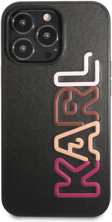 Karl Lagerfeld KLHCP13LPCOBK Hülle für iPhone 13 Pro / 13 6,1" schwarz/Black hardcase Multipink Bran