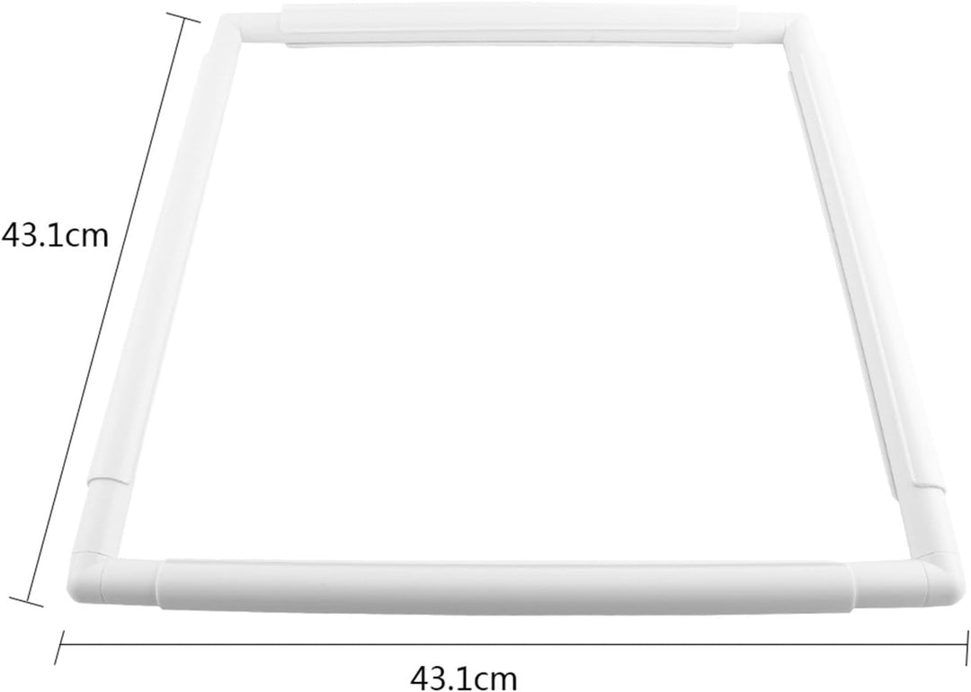 HEEPDD Quadratische Stickrahmen, Kunststoff Cross Stitch Hoop Nähen Hoop Stickerei Snap Frame Hoop f
