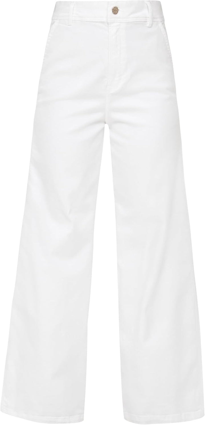 s.Oliver Women's Jeans, Suri Wide Leg, White, 36/30